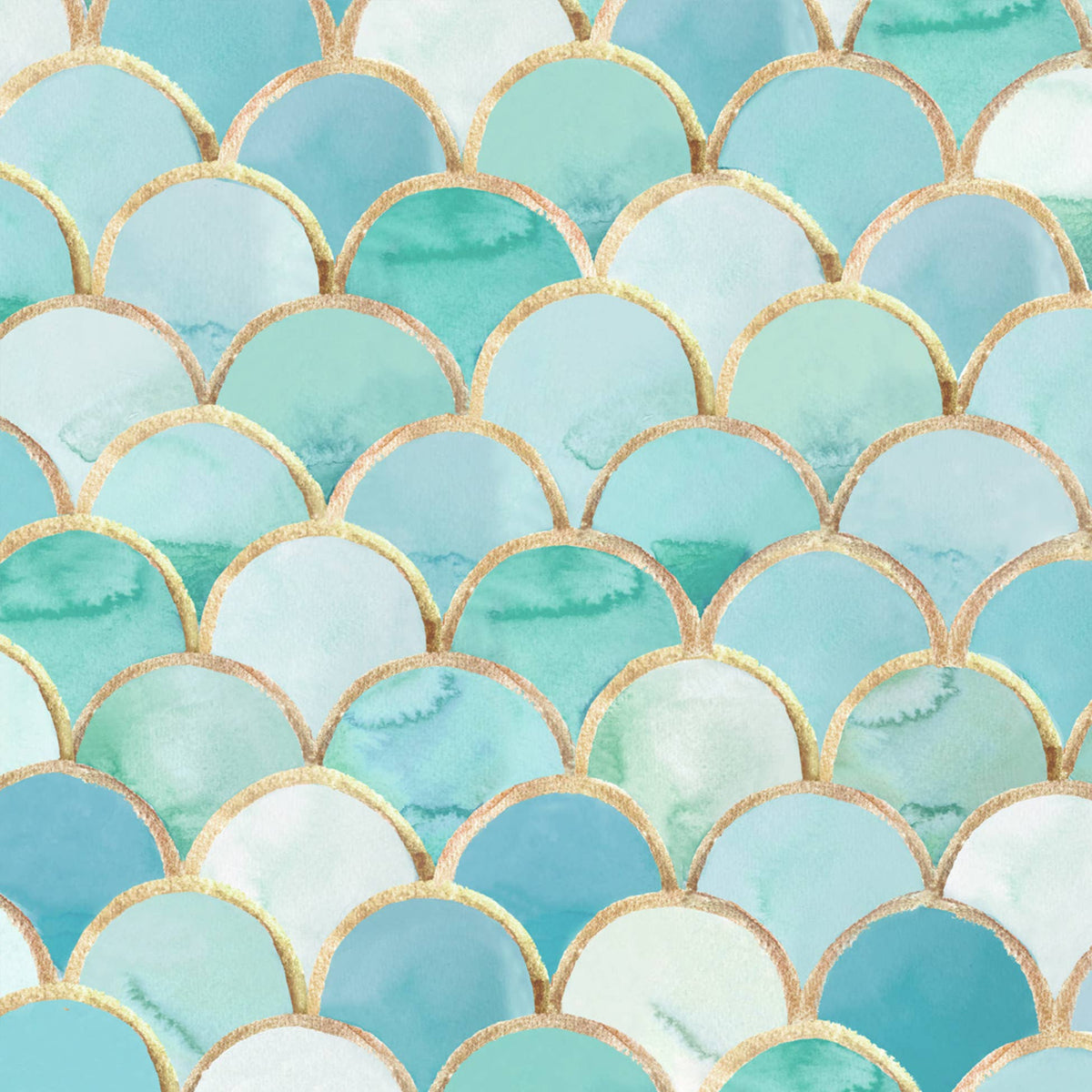 20 Papierservietten „Art Déco Turquoise Napkin“ ppd | 100 % Tissue 25X25cm
