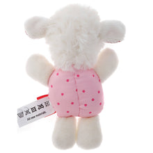 Lade das Bild in den Galerie-Viewer, Babygreifling Rassel Schaf Weiß Rosa Stofftier mit Rasselgeräusch sigikid2