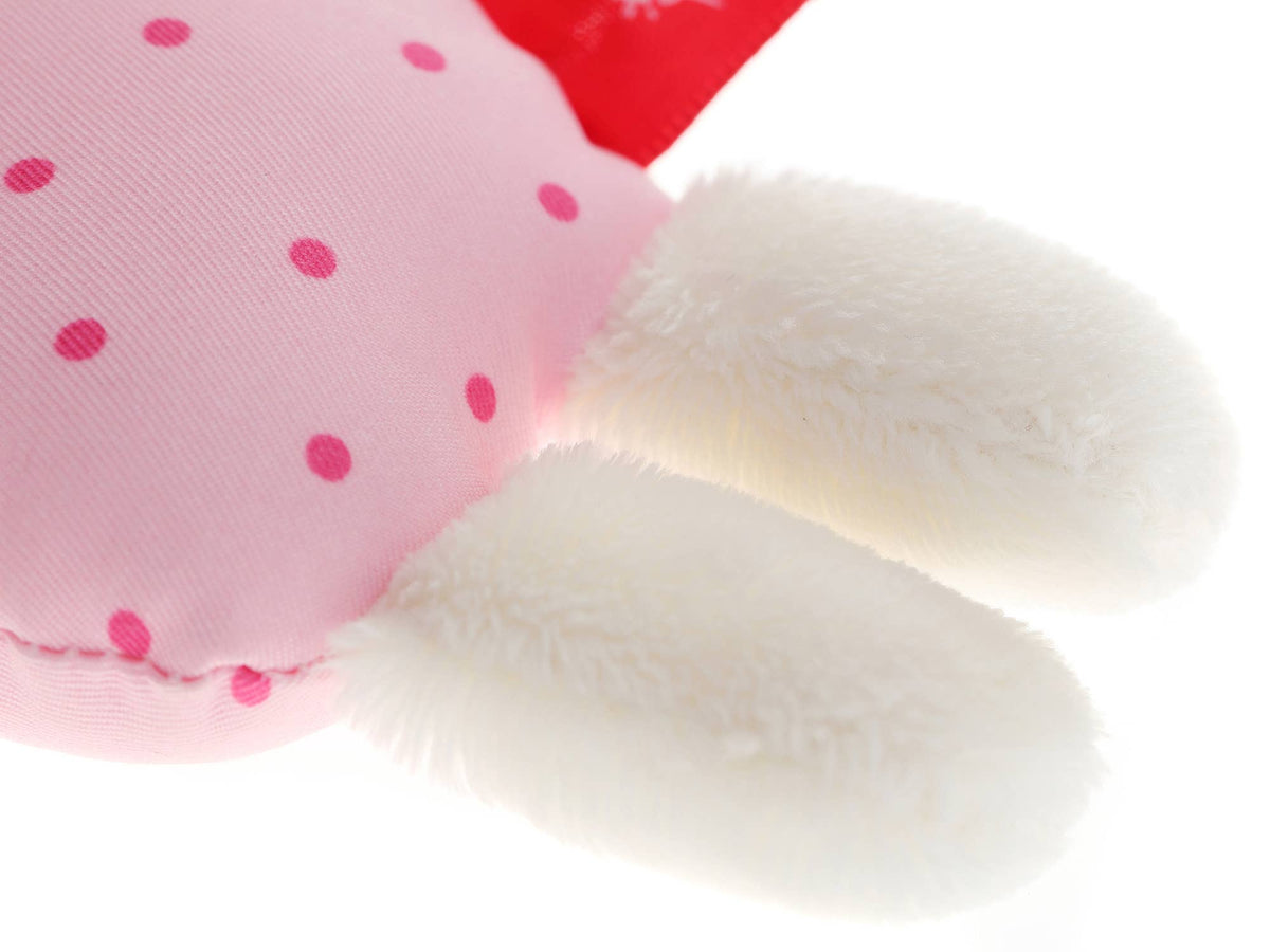 Babygreifling Rassel Schaf Weiß Rosa Stofftier mit Rasselgeräusch sigikid3