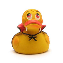 Load the picture into the gallery viewer, Badeente Vampire Duck Design by Lanco Gummiente Naturlatex3