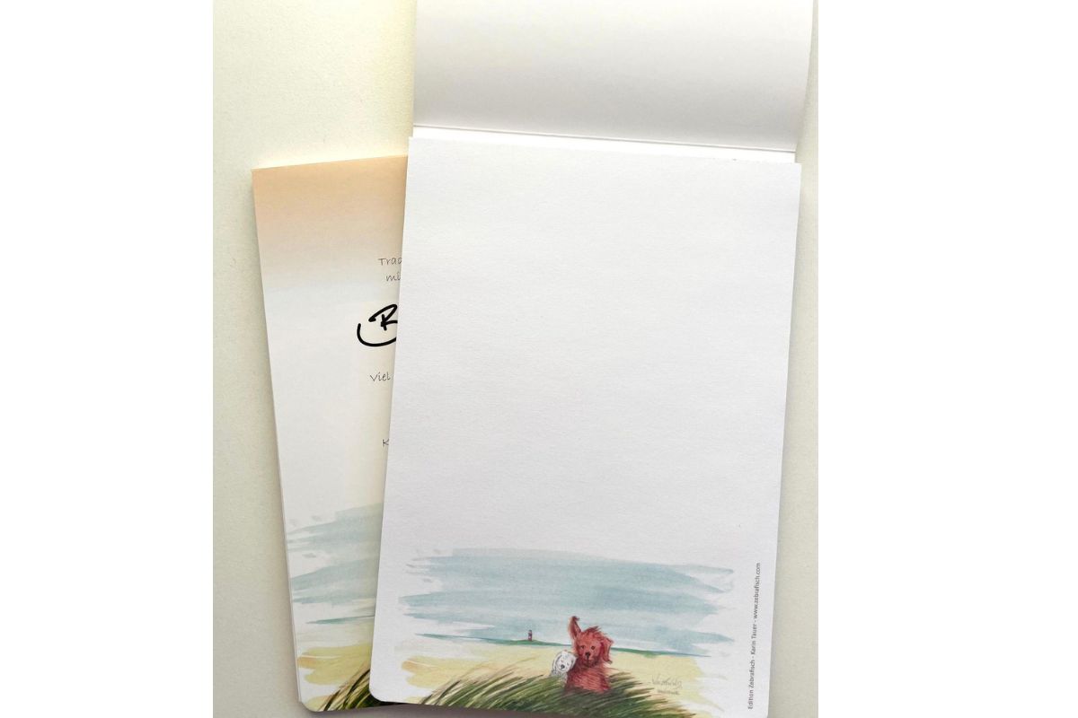 Briefblock Briefpapier "Hunde" Design Karin Tauer Format DIN A 5 50 Blatt