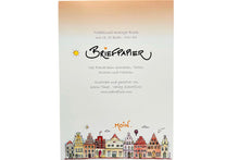 Load the picture into the gallery viewer, Briefblock Briefpapier "Moin" Design Karin Tauer Format DIN A 5 50 Blatt
