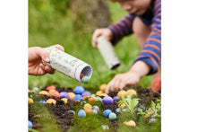 Lade das Bild in den Galerie-Viewer, Dose mit 25 Blumenmurmeln für Blumenkinder Wildblumen