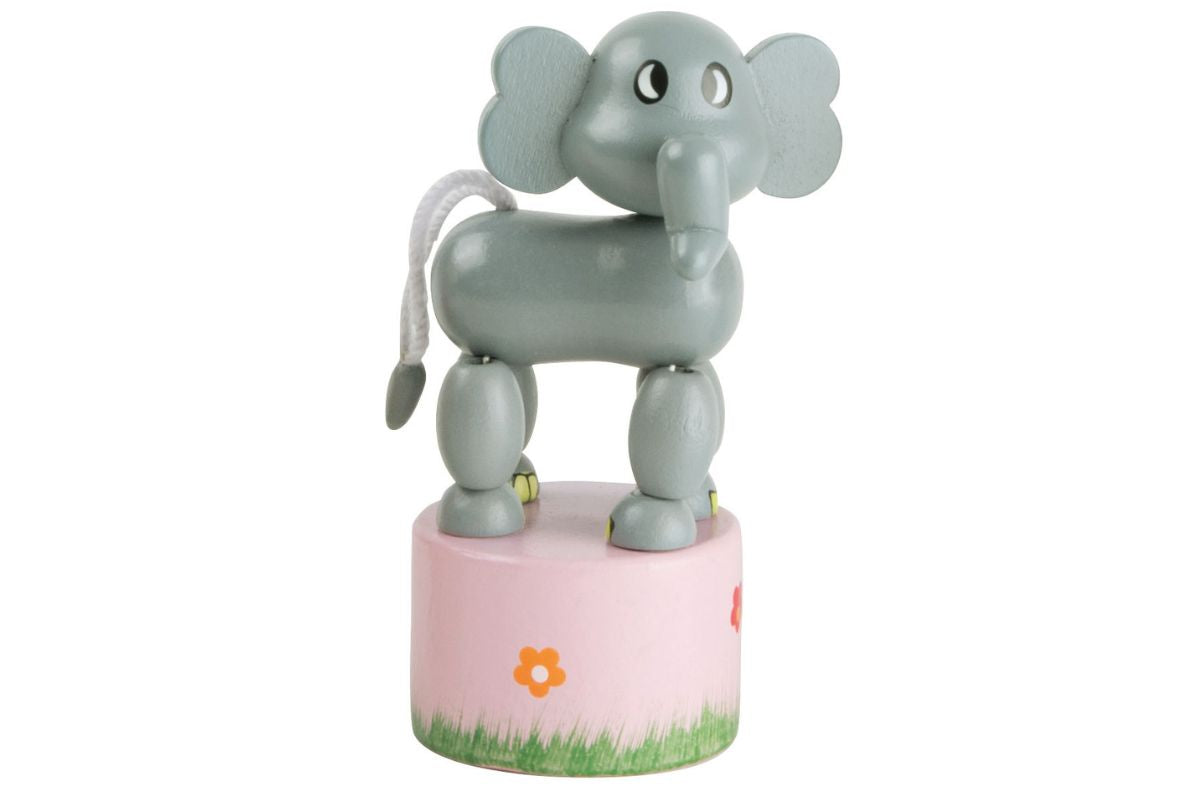 Drückfigur Elefant Afrika Drückfigur Holzspielzeug Spielspaß