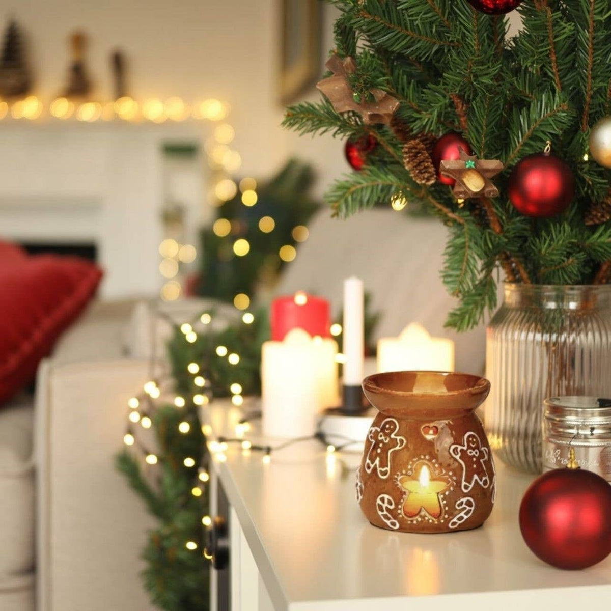 Duftlampe „Lebkuchenfigur“ – Weihnachtlicher Charme aus Keramik3
