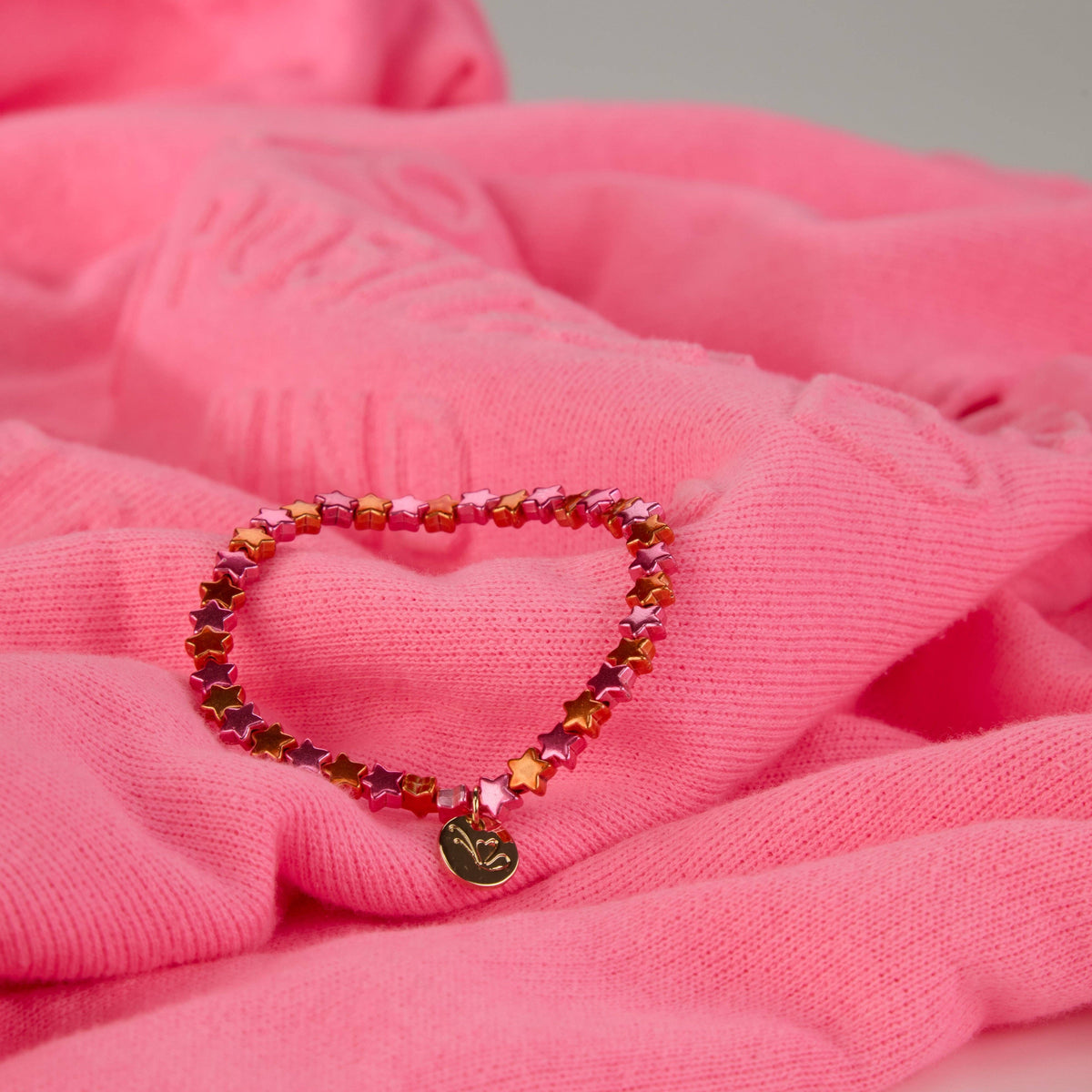 Ella in Love Sternenarmband Starlight 6mm Campari Rot