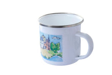 Lade das Bild in den Galerie-Viewer, Emaille Becher Zons am Rhein Zons Kaffeebecher Souvenir Tasse2