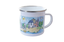 Lade das Bild in den Galerie-Viewer, Emaille Becher Zons am Rhein Zons Kaffeebecher Souvenir Tasse3