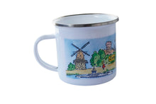 Lade das Bild in den Galerie-Viewer, Emaille Becher Zons am Rhein Zons Kaffeebecher Souvenir Tasse