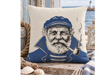 Lade das Bild in den Galerie-Viewer, Exklusive Kissenhülle „Olt Salt“ – maritime Handarbeit