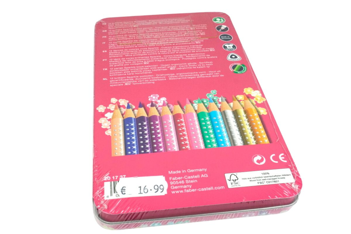 Faber Buntstifte Sparkle 12er Metalletui Pink5