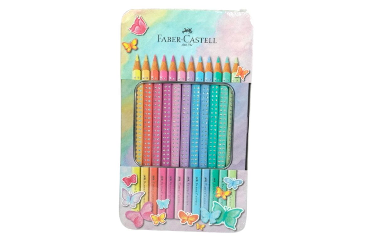 Faber Buntstifte Sparkle Pastell 12er Metalletui3
