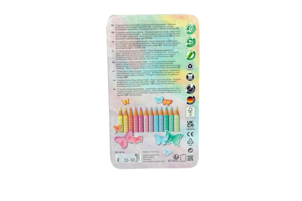 Faber Buntstifte Sparkle Pastell 12er Metalletui4