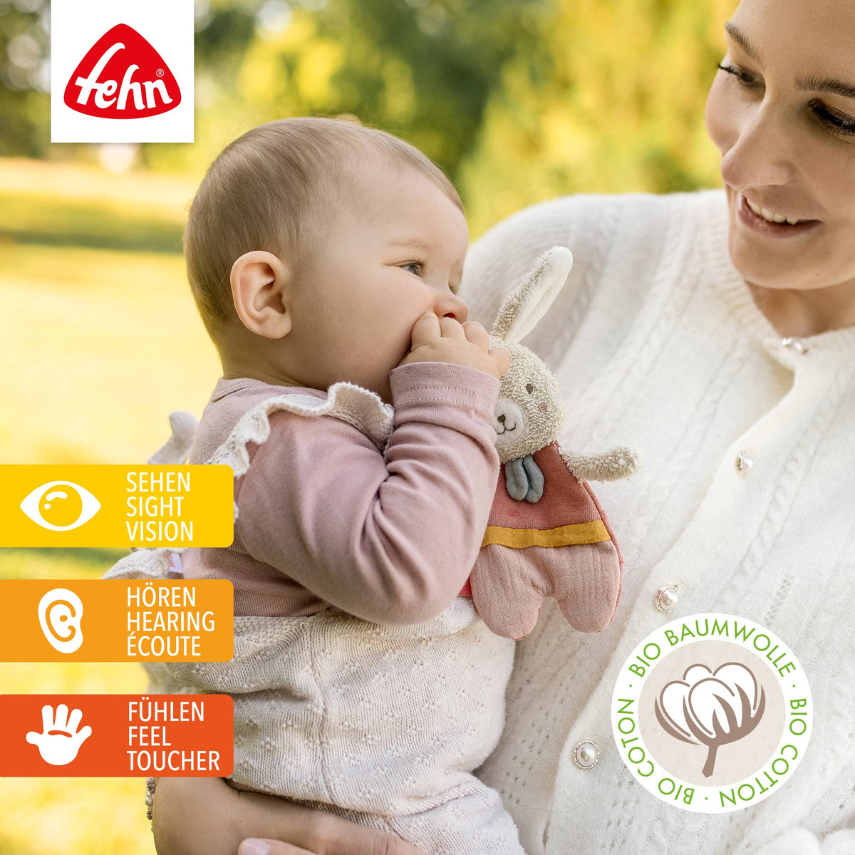 Fehn Knister Hase Fehn Natur Activity Rascheltier Babyspielzeug2