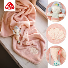 Load the picture into the gallery viewer, Fehn Kuscheldecke Meerjungfrau Krabbelunterlage Zudecke Baby4