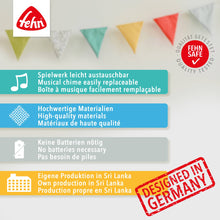 Load the picture into the gallery viewer, Fehn Mini-Spieluhr Schildkröte Baby Einschlafhilfe Schildkröte  Kuscheltier mit Befestigung 6