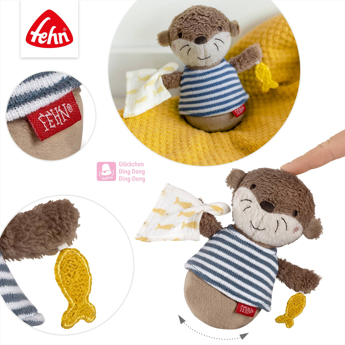 Fehn Mini-Stehauf Otter aus der Otter Theo Kollektion 5
