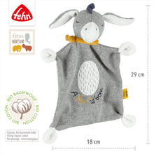 Load the picture into the gallery viewer, Fehn Schmusetuch Esel Star Einschlafhilfe & Schnuffeltuch Babyspielzeug5