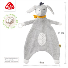 Load the picture into the gallery viewer, Fehn Schmusetuch Esel aus der Fehnnatur Kollektion Einschlafhilfe & Schnuffeltuch4