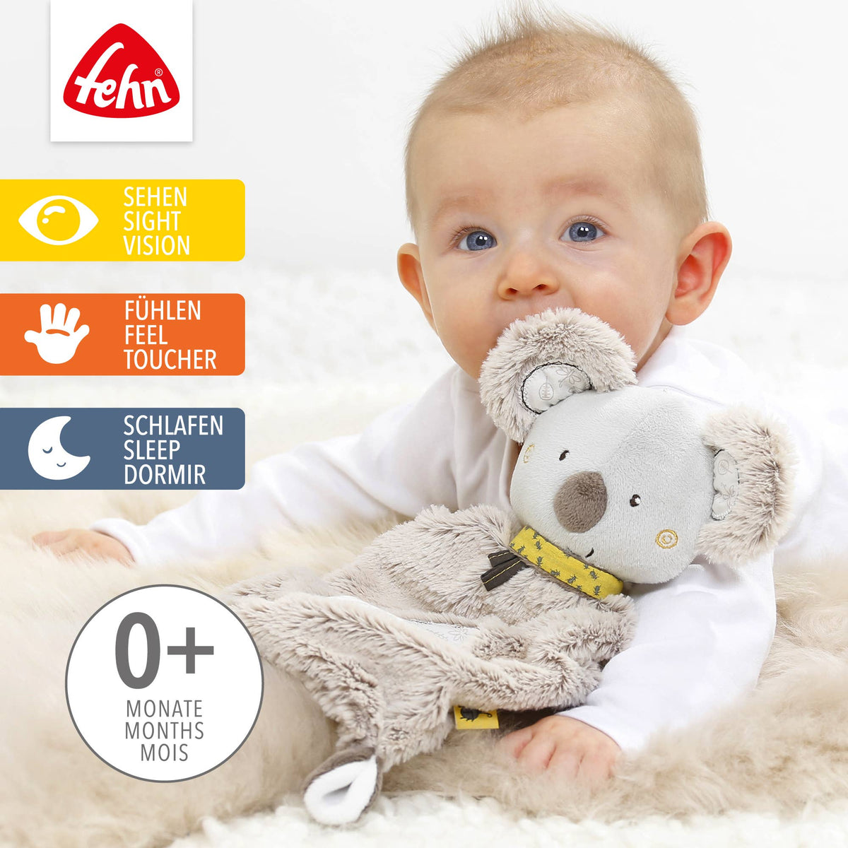 Fehn Schmusetuch Koala Einschlafhilfe & Schnuffeltuch Babyspielzeug2