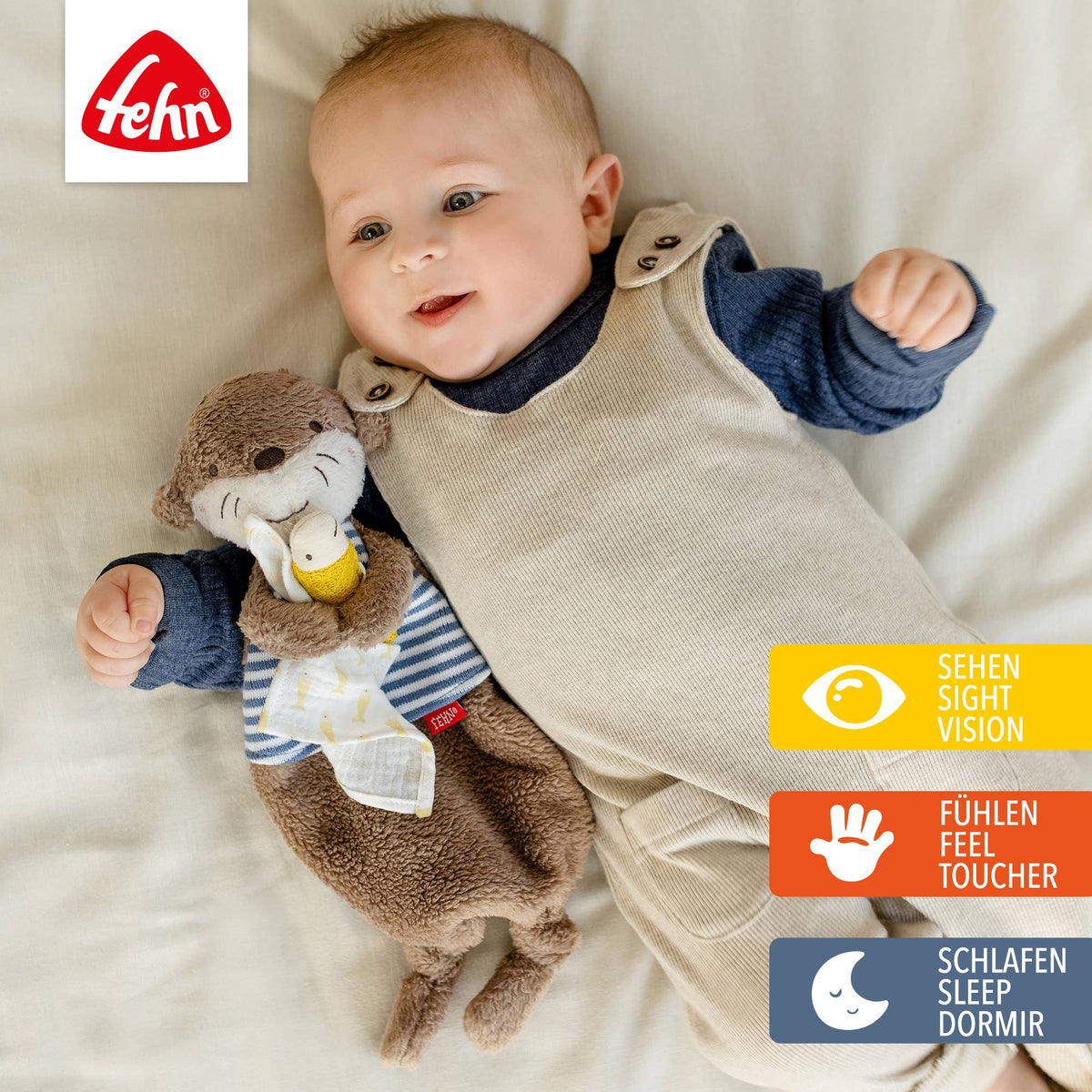 Fehn Schmusetuch Otter Einschlafhilfe & Schnuffeltuch Babyspielzeug2