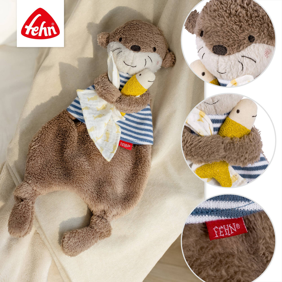 Fehn Schmusetuch Otter Einschlafhilfe & Schnuffeltuch Babyspielzeug5