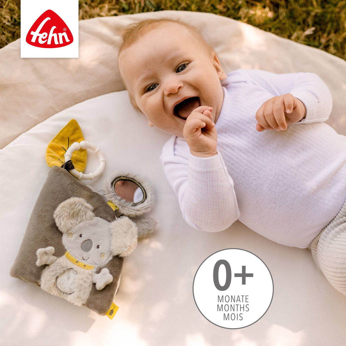 Fehn Stoffbuch Australia Fühlbuch mit Tier-Motiven Babyspielzeug3