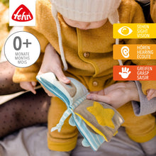 Load the picture into the gallery viewer, Fehn Stoffbuch Fledermaus Babyspielzeug Kuschelige Spielfreunde2