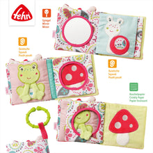 Load the picture into the gallery viewer, Fehn Stoffbuch Rehkitz Fühlbuch mit Tier-Motiven Babyspielzeug3