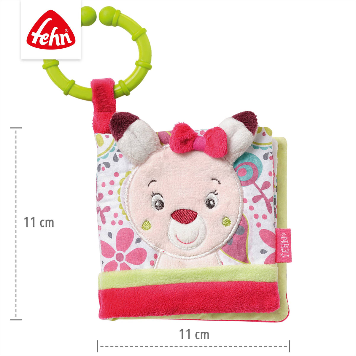 Fehn Stoffbuch Rehkitz Fühlbuch mit Tier-Motiven Babyspielzeug6