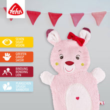 Load the picture into the gallery viewer, Fehn Waschhandschuh Rehkitz Waschlappen mit Tiermotiv Badespaß2