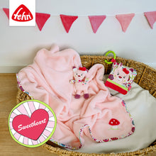 Load the picture into the gallery viewer, Fehn Waschhandschuh Rehkitz Waschlappen mit Tiermotiv Badespaß6