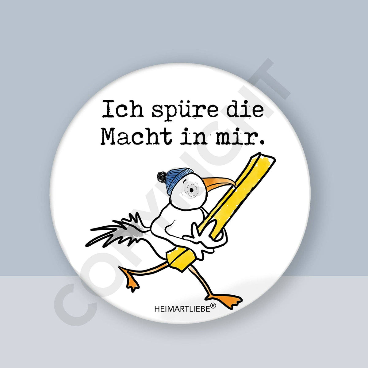 Flaschenöffner mit Magnet "Ich spüre die Macht in mir." Souvenir Nordsee Heimartliebe