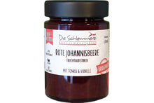 Lade das Bild in den Galerie-Viewer, Fruchtaufstrich ROTE JOHANNISBEERE mit Tonka & Vanille Die Schlemmerei Genussmanufaktur Handgemacht 180ml2