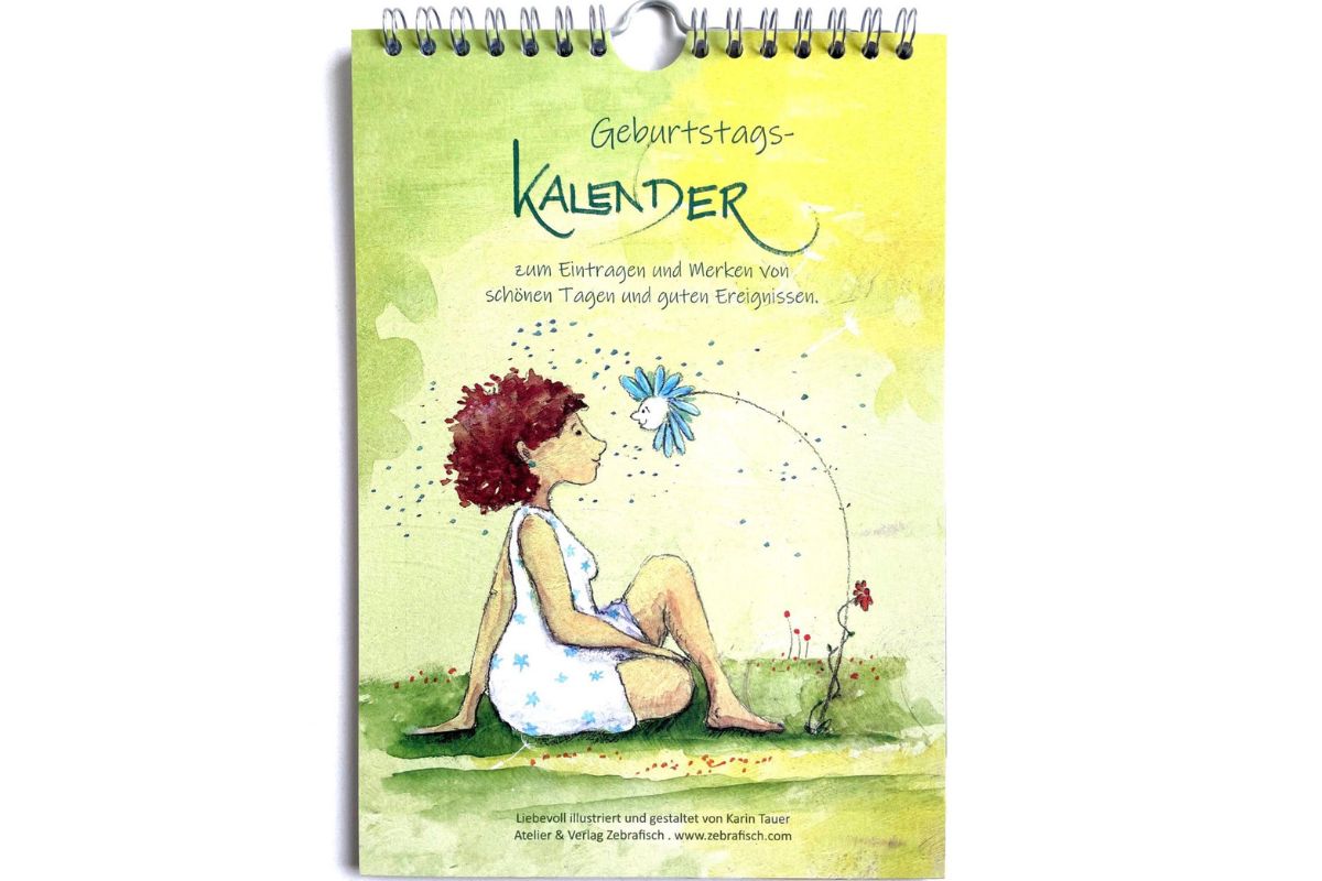 Geburtstagskalender der fröhlichen Damen Karin Tauer Format DIN A 5
