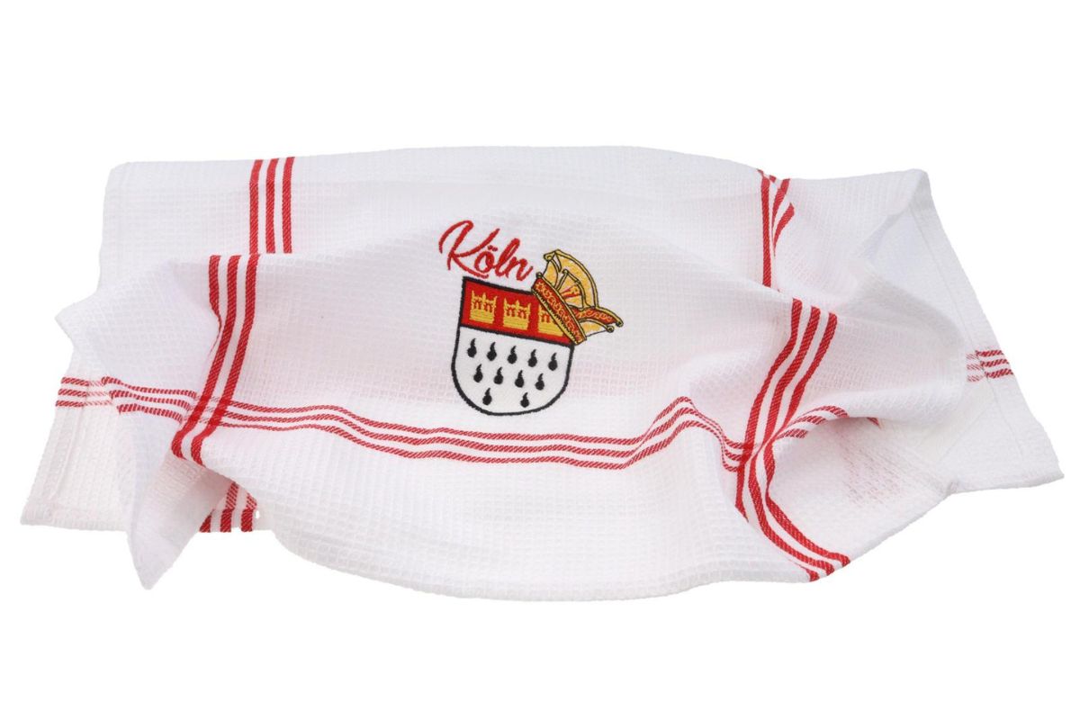 Geschirrtuch „Köln“ – Waffelstruktur | 50 × 70 cm