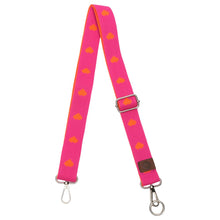 Load the picture into the gallery viewer, Handykette Fuchsie mit Herzchen 120cm lang verstellbar LOT83