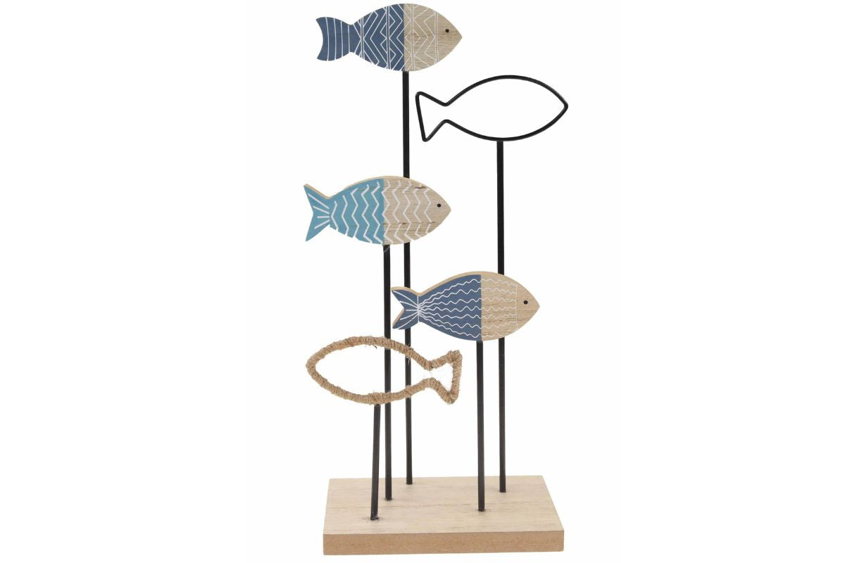 Holzfische zum Stellen Küsten Deko Maritimer Stil2