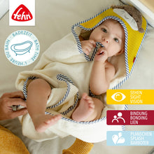 Load the picture into the gallery viewer, Kapuzenbadetuch Otter Babyhandtuch mit Kapuze und kuschliger Otter Applikation2