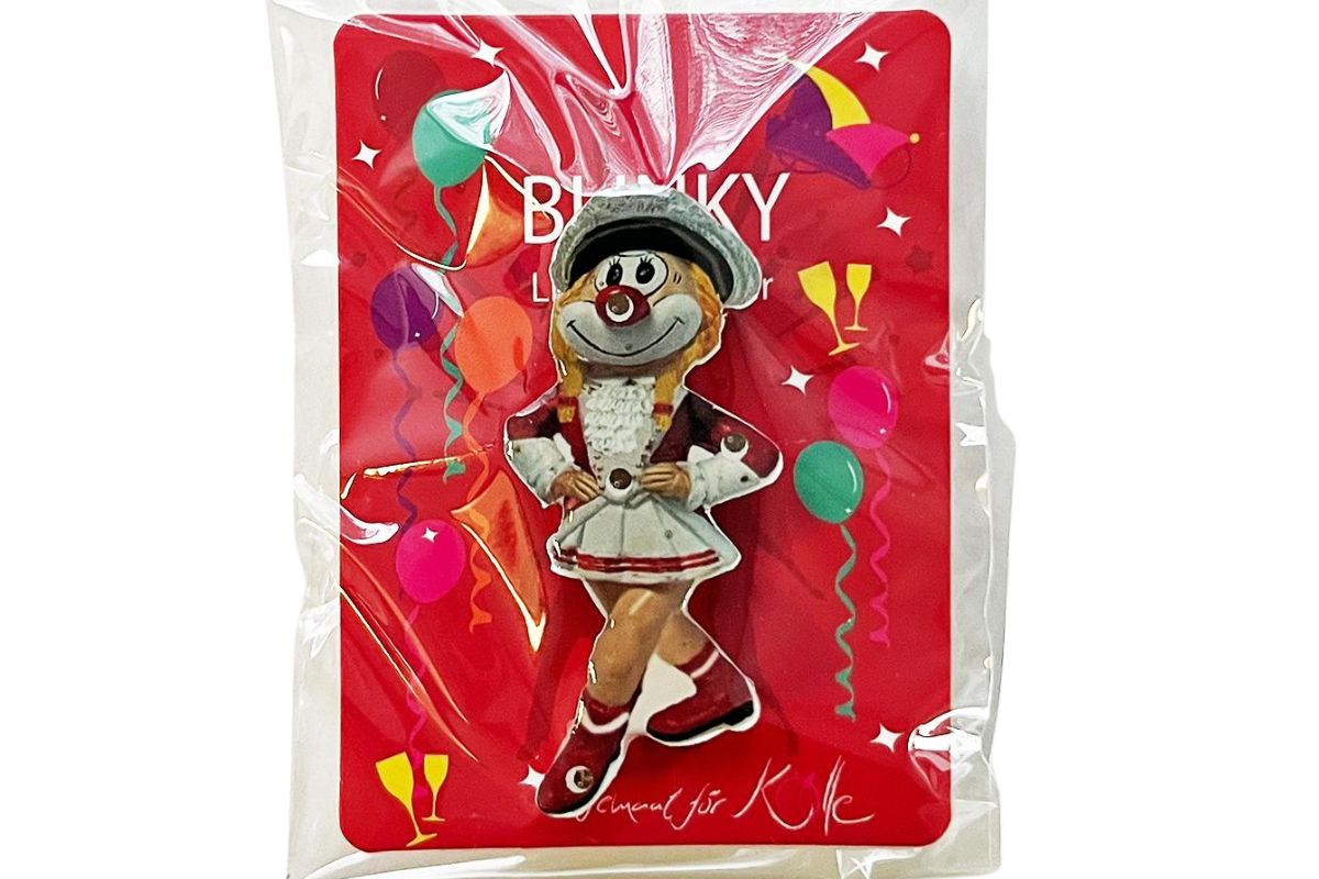 Karnevalsanstecker Funkemariechen Blinkt LED Anstecker Fasching2