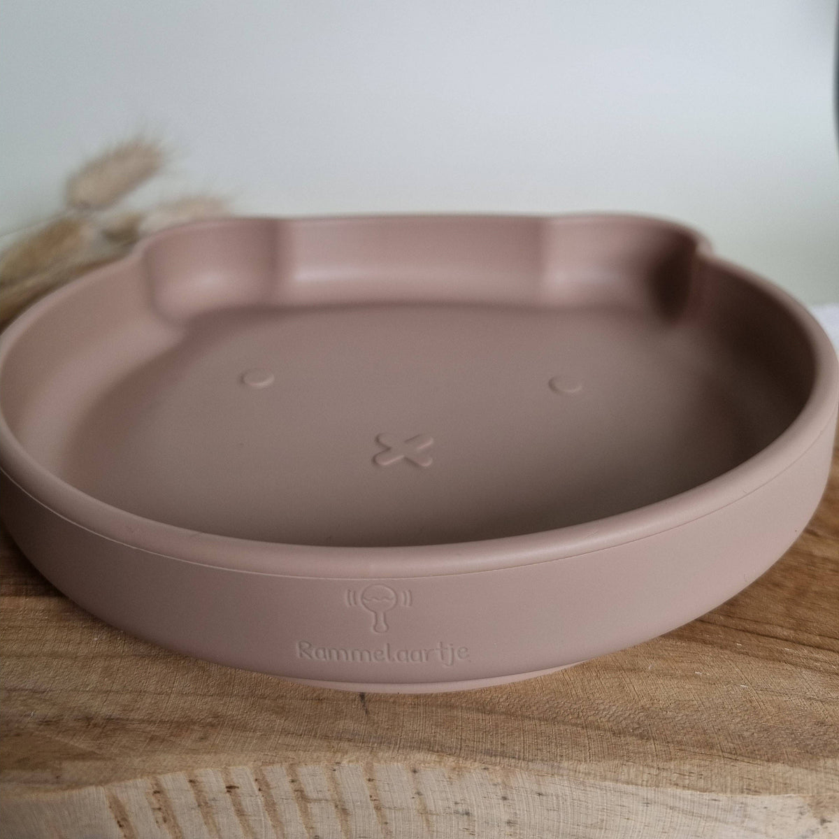Kinder Bärenteller aus Silikon Kinderteller mit Saugnapf Farbe Sand3