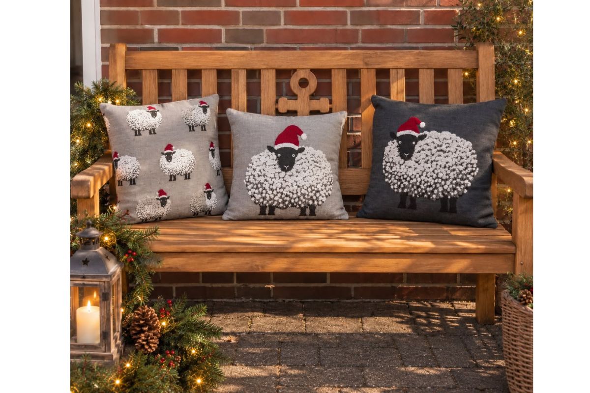 Kissenhülle „BAA das Schaf“ – Weihnachtliche Deko10