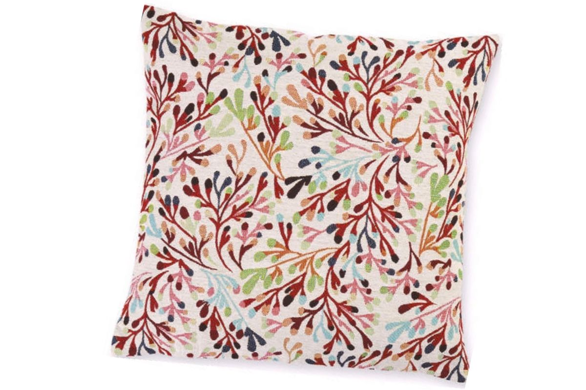 Kissenhülle „Coral“ – maritime Wohndekoration im Jacquard-Design 50x50cm