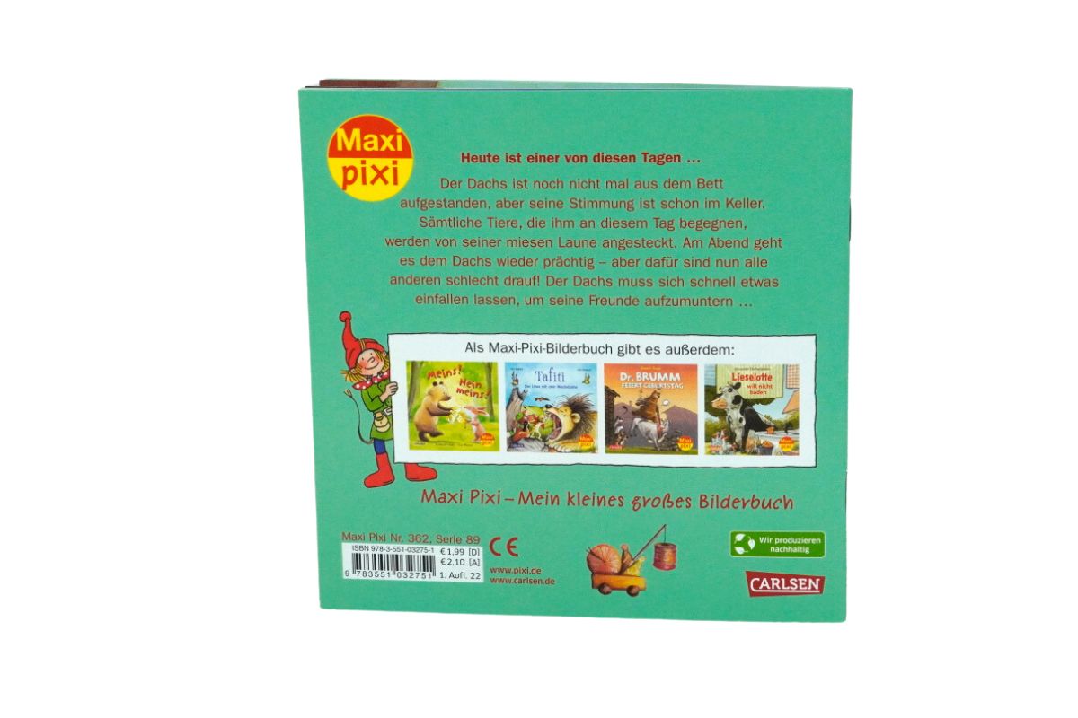 Maxi Pixi Der Dachs hat heute schlechte Laune Nr. 362 Mein kleines großes Bilderbuch2