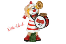 Lade das Bild in den Galerie-Viewer, Schmitzens Karnevals Clown Figur Tamborin Schmitz mit Trumm 9cm Kölner Karneval