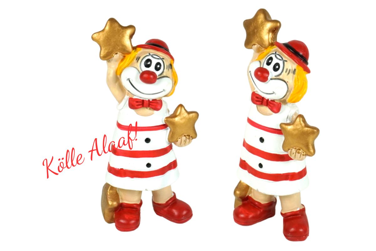 Schmitzens Karnevals Clown Figur Ich hol Dir die Sterne vom Himmel 10 cm Kölner Karneval3