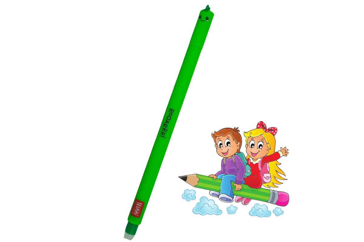 Legami Erasable Pen mit Drache-Motiv Rooarrr! Löschbarer Gelstift