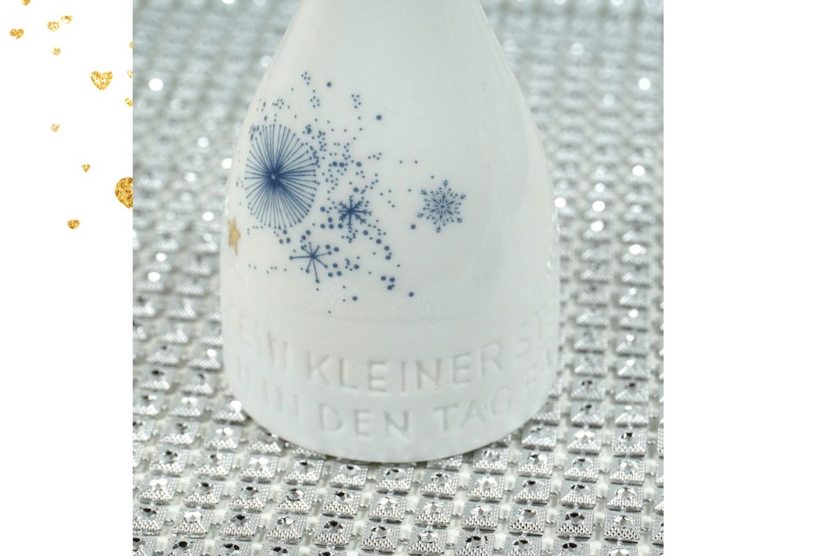 Good old friends Mini Vase Wunschväschen Glück ist ein kleiner Stern der mitten in den Tag fällt Handbemalt5