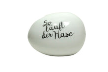 Load the picture into the gallery viewer, Good old friends Eiervase So läuft der Hase Oster Deko Handarbeit 8cm8