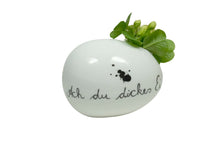 Lade das Bild in den Galerie-Viewer, Good old friends Eiervase Ach du dickes Ei Oster Deko Handarbeit 8cm4
